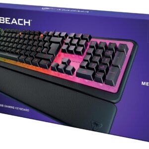Turtle Beach Magma Schwarz, DE, Membran Gaming-Tastatur mit 5-Zonen RGB-Beleuchtung und abnehmbarer   Handballenauflage | Zustand: Neu