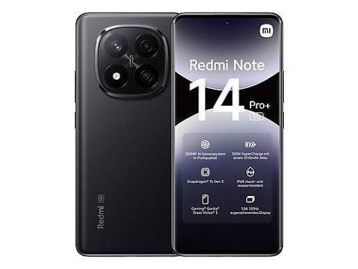 Xiaomi Redmi Note 14 Pro+ 5G 512GB/12GB, SimLock: Frei | Zustand: Sehr Gut | Farbe: schwarz | Akku: Sehr Gut