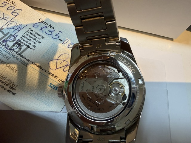 Seiko Presage Sharp Edged SPB169J1 Grün, Automatik-Herrenuhr mit Asanoha-Zifferblatt, Kaliber 6R35, inkl. Box und Zertifikat. | Zustand: Sehr Gut – Bild 4