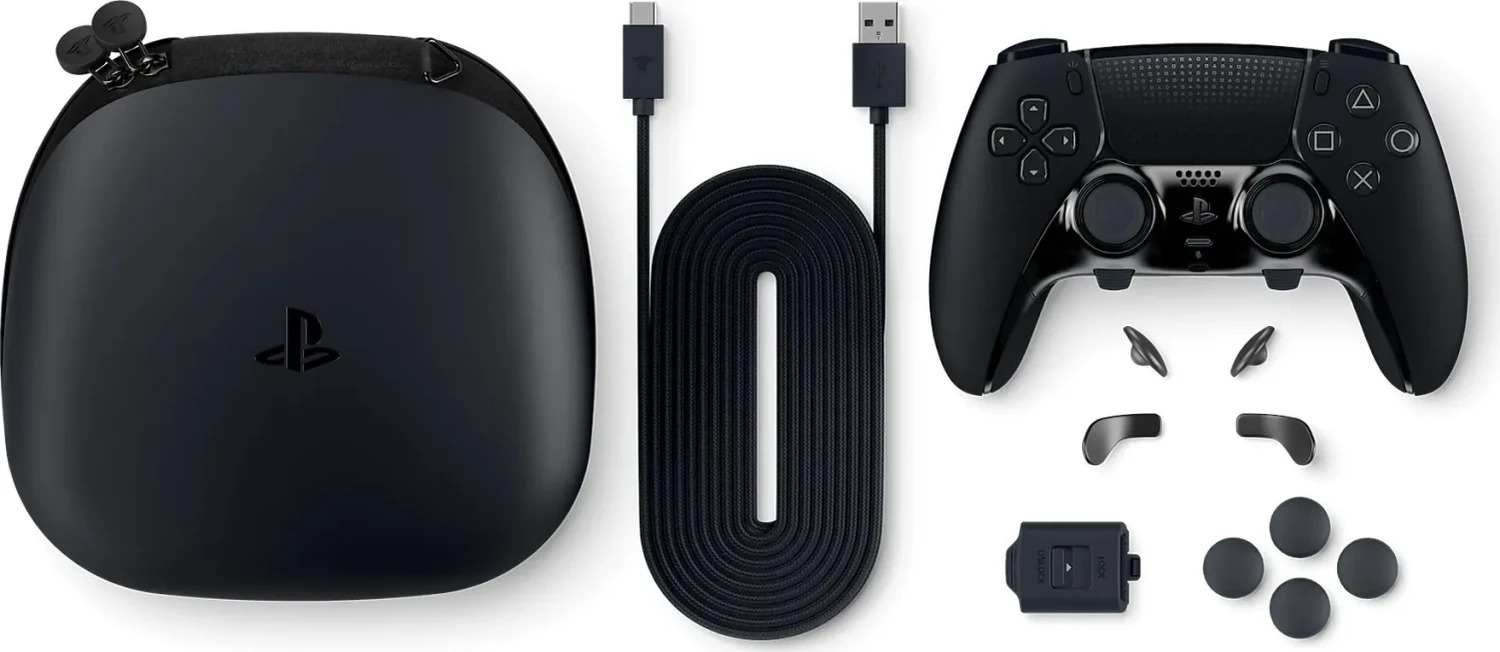 Sony DualSense Edge Midnight Black, Wireless Pro-Controller für PS5 mit anpassbaren Tasten, Stick-Modulen und Transportcase | Zustand: Neu – Bild 2