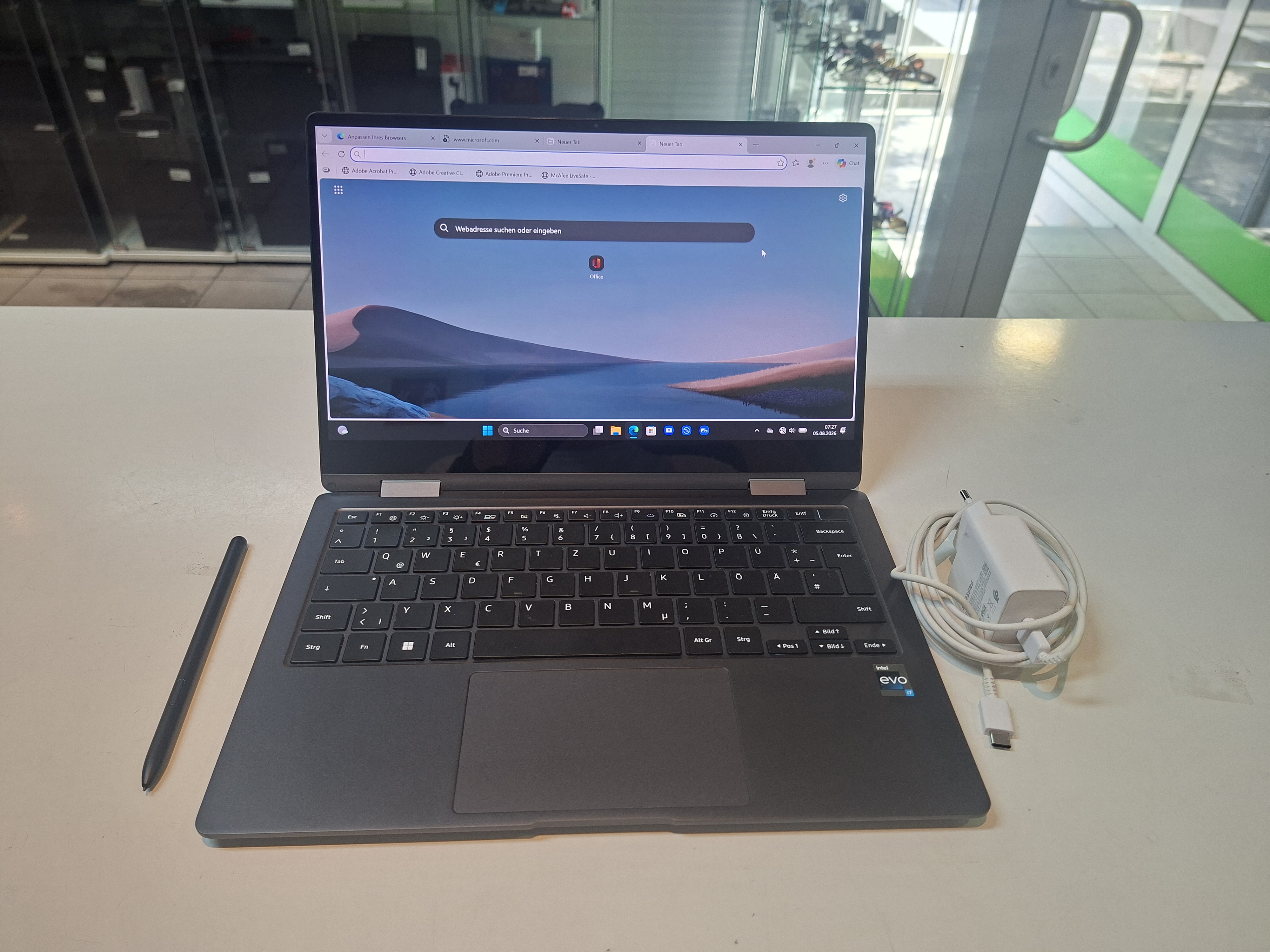 Samsung Galaxy Book3 360 2023 Graphite, Intel Core i7-1360P, 16GB RAM, 512GB SSD, Windows 11 Home, mit Ladegerät | Zustand: Sehr Gut