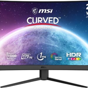 MSI Curved Gaming Monitor Schwarz, 27 Zoll, WQHD 2560x1440, 170 Hz, 1ms, 1500R, HDR Ready, mit Ladegerät  | Zustand: Gut