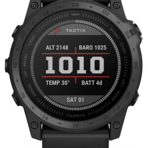 Garmin Tactix 7 Schwarz, Taktische GPS-Multisport-Smartwatch mit Saphirglas, Touchscreen, LED-Taschenlampe und Verpackung sowie Ladekabel | Zustand: Gut