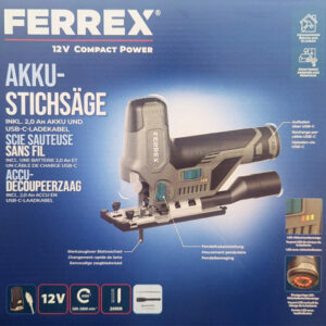 Ferrex Akku Stichsäge 12 V Li-ion, Inkl. 2.0 Ah Akku Und Ladekabel, Neu&ovp, Zustand: Neu