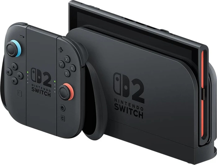 Nintendo Switch 2 Schwarz, Spielkonsole mit 7,9-Zoll-LCD-Touchscreen, 256 GB internem Speicher, mit Verpackung | Zustand: Neu | Farbe: schwarz