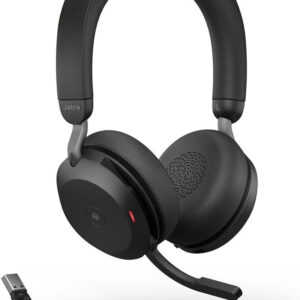 Jabra Evolve2 75 PC Wireless Headset mit 8, -mikrofon-technologie - dual foam stereo kopfhörer mit fortschrittlicher aktiver geräuschunterdrückung, usb-a bluetooth-adapter und ms teams-kompatibilitäovp | Zustand: Neu