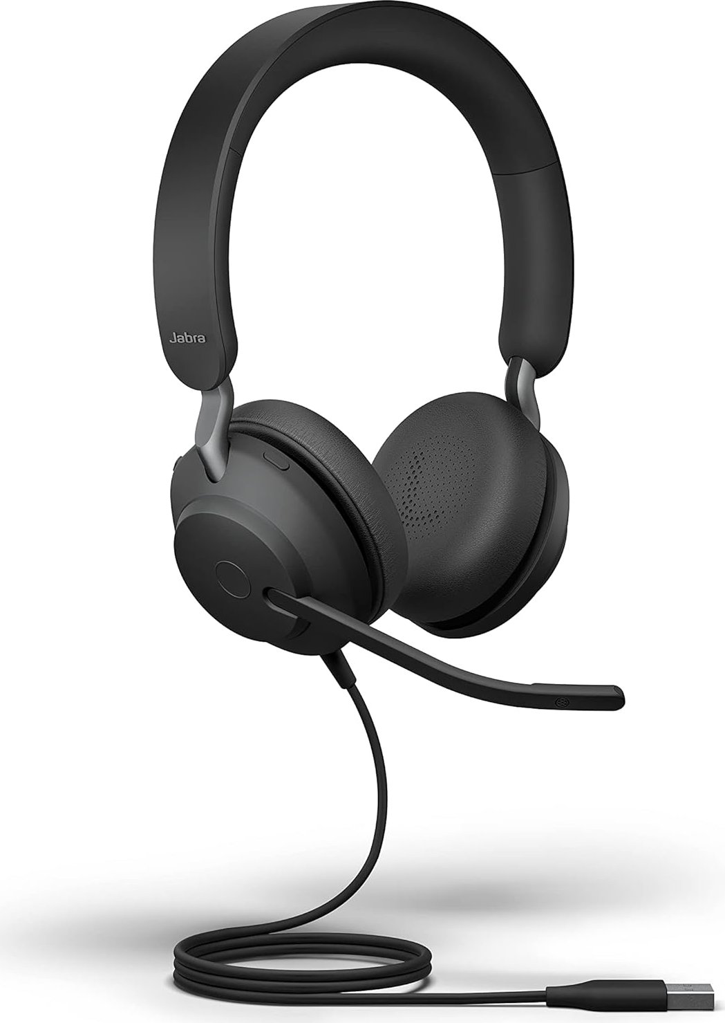 Jabra Evolve2 40 SE MS Stereo Schwarz, USB-A Wired Headset, Microsoft Teams zertifiziert, On-Ear, OVP geöffnet | Zustand: Neu