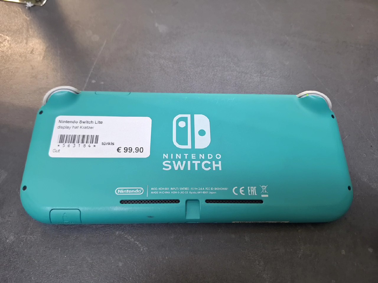 Nintendo Switch Lite, Display mit Kratzern | Zustand: Gut | Farbe: türkis – Bild 4
