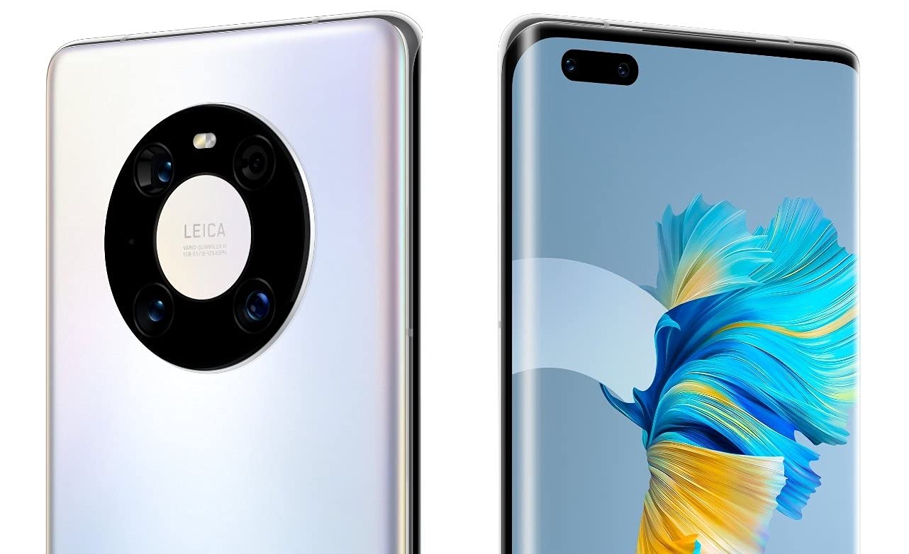 Huawei Mate 40 Pro 2020 , 256GB, Dual-SIM, 6.76 Zoll OLED Display, Kirin 9000 5G, Leica Triple-Kamera, 4400 mAh Akku | SimLock: Frei | Zustand: Sehr Gut | Farbe: Mystic Silver | Akku: