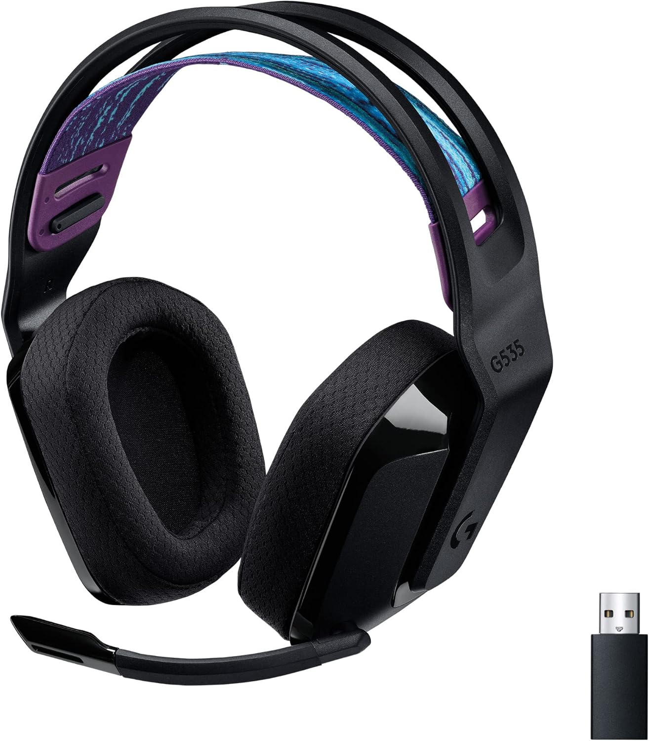 Logitech G535 Lightspeed Schwarz, Kabelloses Gaming-Headset, OVP und Rechnung von MediaMarkt vom 08.01.2026 liegen bei. | Zustand: Sehr Gut – Bild 2