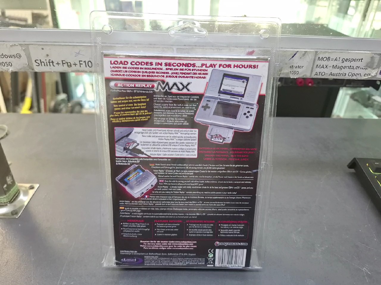 Datel Action Replay MAX GBA/DS, Cheat-Modul für Nintendo GBA und DS | Zustand: Sehr Gut | Farbe: schwarz – Bild 5