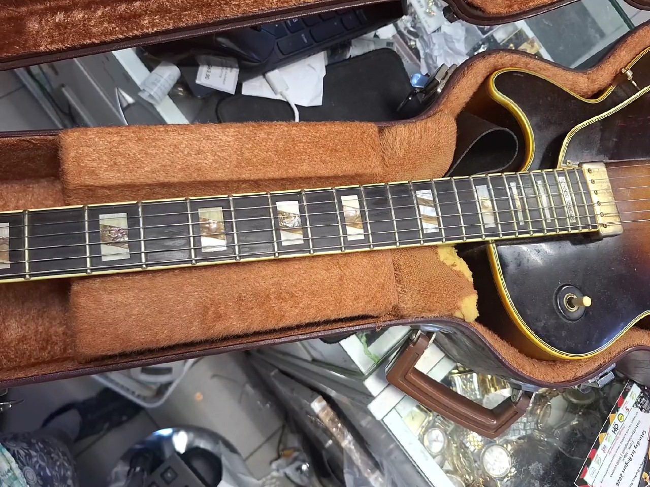 Ibanez GB10 George Benson Signature Sunburst * Gebraucht, Hollowbody E-Gitarre, Made in Japan, Fichtendecke, Ahorn-Korpus, | Zustand: Gebraucht – Bild 4