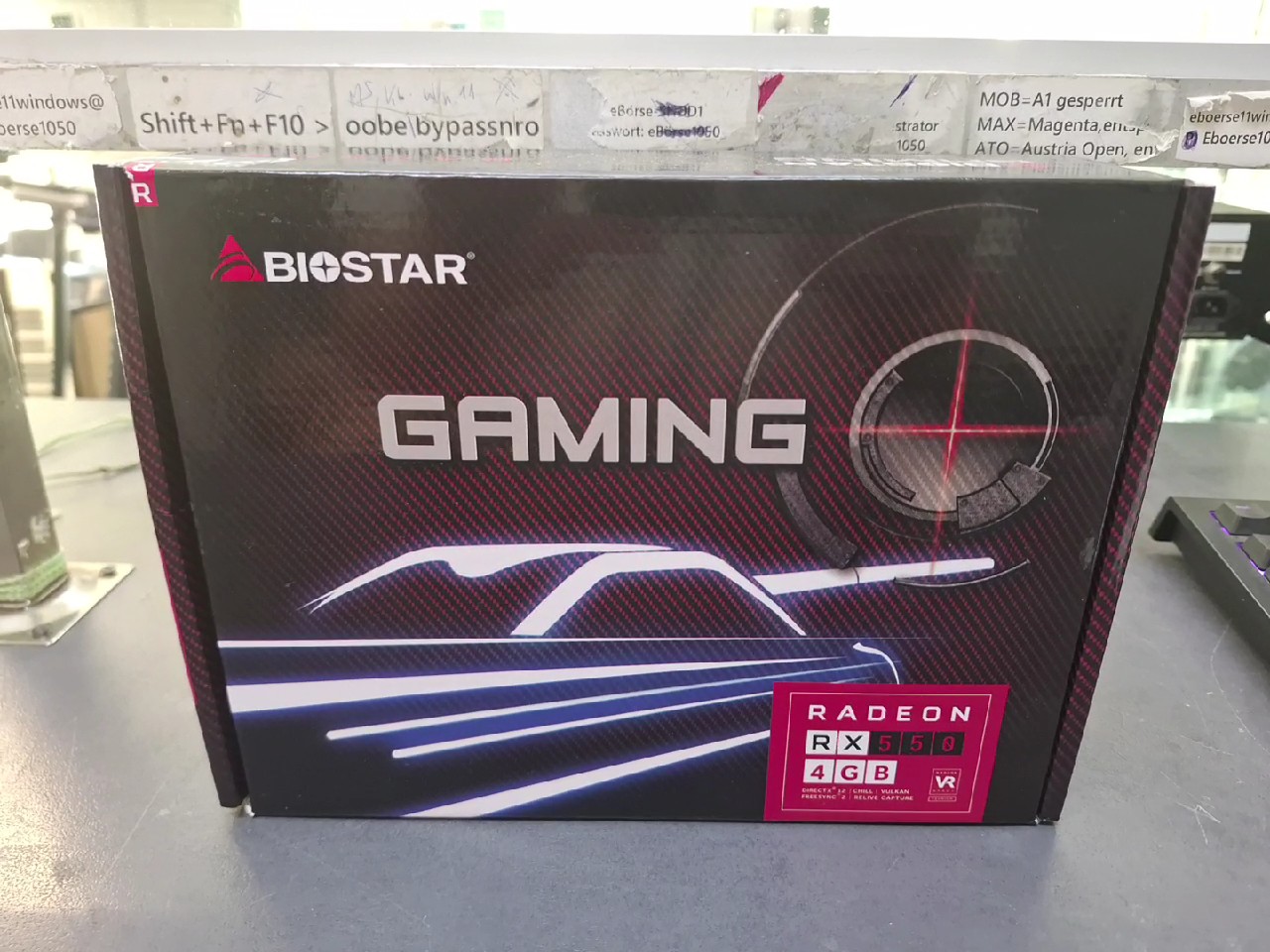 Biostar Radeon RX 550 Schwarz, 4GB GDDR5, 128-Bit, DVI | DP | HDMI,OVP | Zustand: Sehr Gut – Bild 4