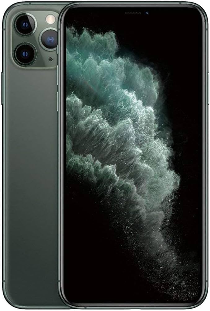 Apple iPhone 11 Pro Max, 64 GB, Rückseite mit kleinerem Sprung, voll funktionsfähig | SimLock: Frei | Zustand: In Ordnung | Farbe: grün | Akku: 82%