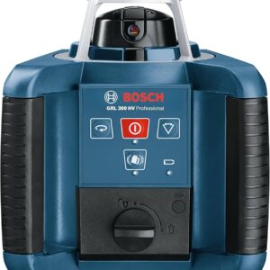 Bosch GRL 300 HV Rotationslaser Blau, Professioneller Rotationslaser mit Koffer, Fernbedienung und Empfänger für präzises Nivellieren. | Zustand: Sehr Gut