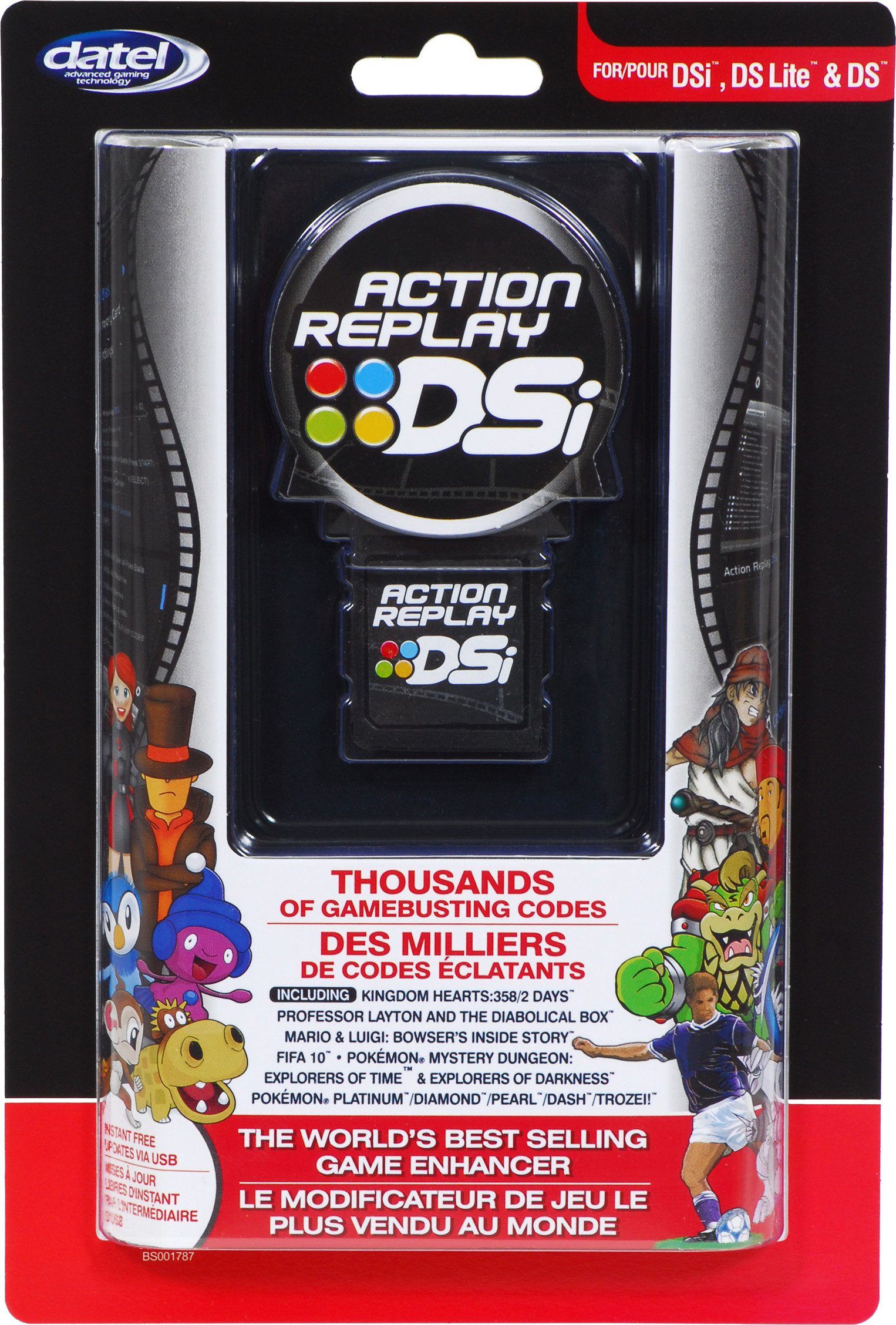 Datel Action Replay DSi Schwarz, Cheat-Modul für Nintendo DSi, DS Lite & DS, ovp, versiegelt, mit Tausenden Cheatcodes | Zustand: Neu | Farbe: schwarz