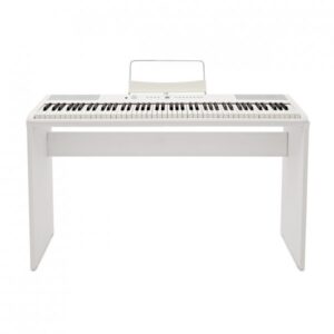 Gear4music SDP-2 Weiss, Digitalpiano mit 88 gewichteten Tasten, 8 Sounds, Lautsprechern, Kopfhörerausgang, ohne Ständer | Zustand: Sehr Gut