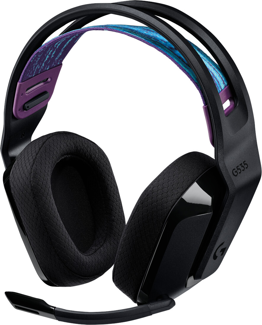 Logitech G535 Lightspeed Schwarz, Kabelloses Gaming-Headset, OVP und Rechnung von MediaMarkt vom 08.01.2026 liegen bei. | Zustand: Sehr Gut