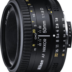 Nikon AF Nikkor 50mm f/1.8D schwarz, Kompaktes Standard-Festbrennweiten-Objektiv mit Autofokus und Blendenring für FX und DX | Zustand: Sehr Gut