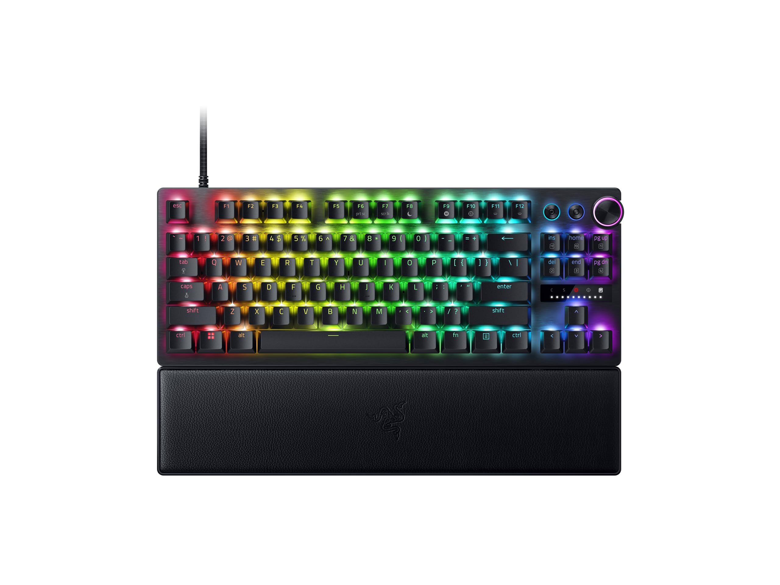Razer Huntsman V3 Pro TKL schwarz, Mechanische Gaming-Tastatur mit analogen optischen Switches Gen-2, RGB-Beleuchtung und OVP | Zustand: Neu