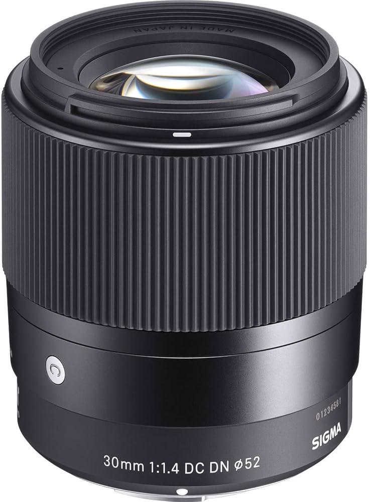 Sigma 30mm f/1.4 DC DN Contemporary Schwarz, Lichtstarkes Standard-Objektiv für Sony spiegellose Systemkameras mit APS-C-Sensor und Filtergröße 52mm | Zustand: Sehr Gut