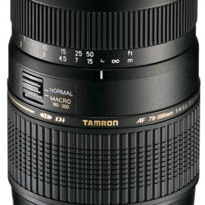 Tamron AF 70-300mm f/4-5.6 Di LD Macro, Telezoom-Objektiv mit Makro-Funktion, leichte Kratzer am Gehäuse, Inkl. Frontdeckel | Zustand: Sehr Gut