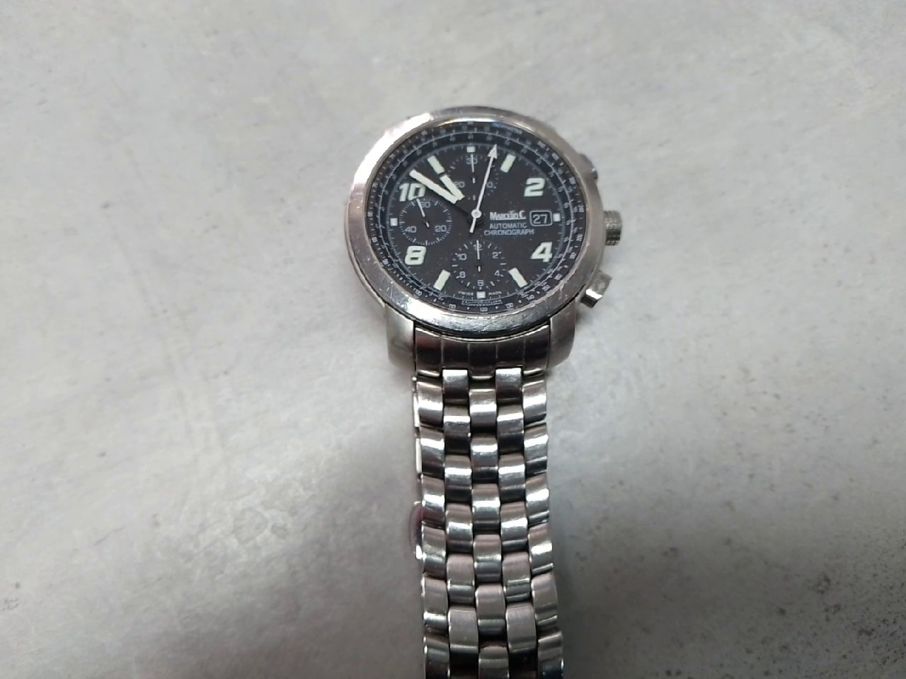 Marcello C. Automatic Chronograph nero , Zustand: Gut | Farbe: silber – Bild 2