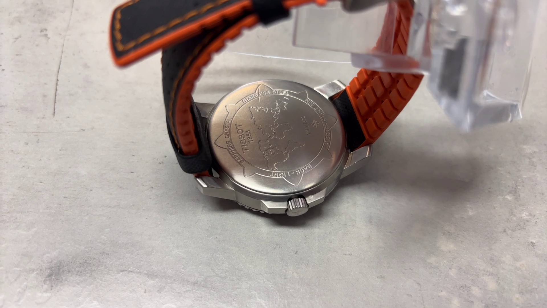 Tissot T-Navigator 3000, Quarz-Multifunktionsuhr mit T-Touch Technologie, Chrono, Alarm, T-World. | Zustand: Gut | Farbe: silber – Bild 4