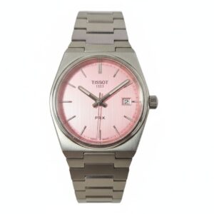 Tissot PRX 35mm Pink, Saphirglas Edelstahl 10 bar wasserdicht  Kratzer an Gehäuse | Zustand: In Ordnung | Farbe: rosa