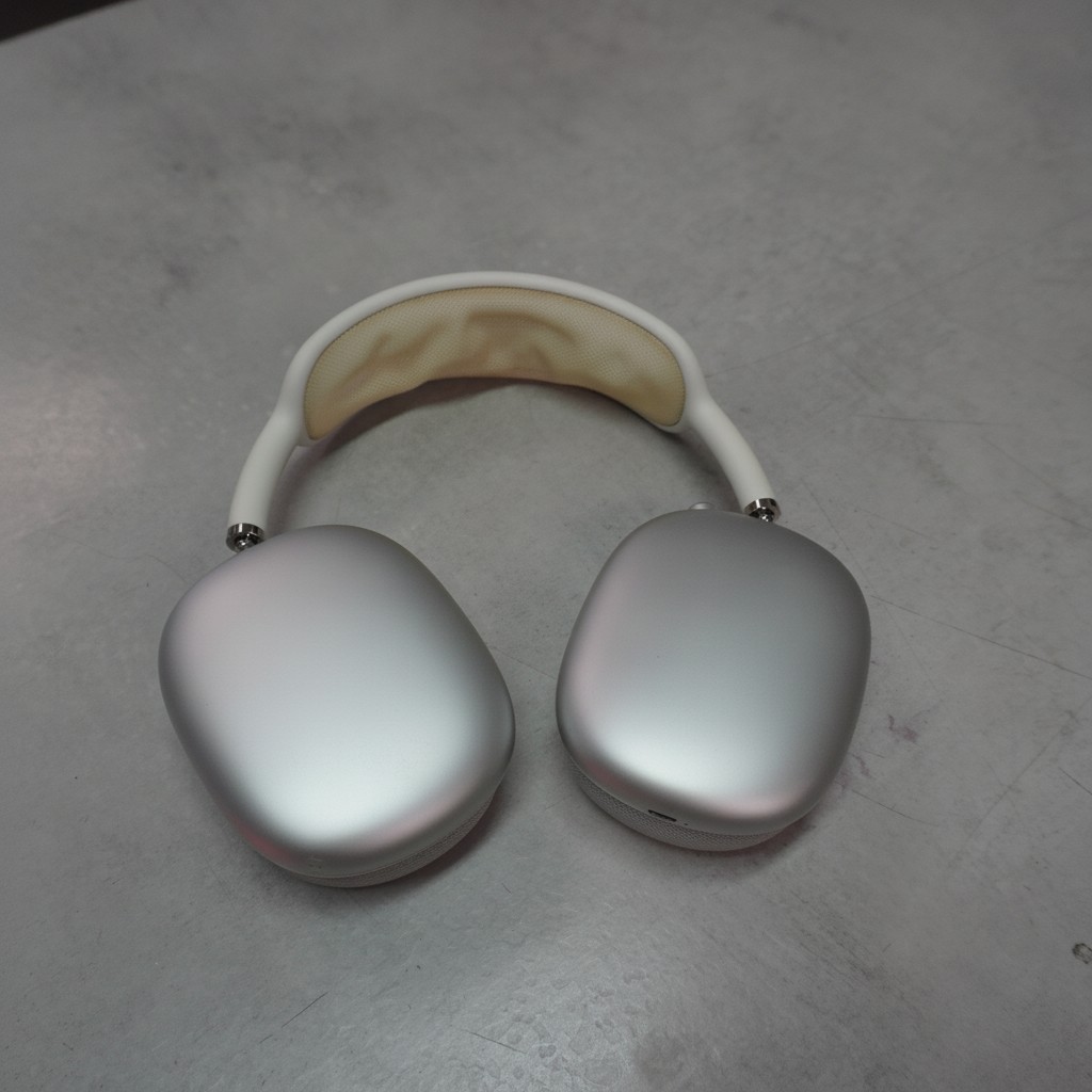 Apple AirPods Max Silber 2020, 1. Gen, Over-Ear Kopfhörer, ohne Smart Case, mit optischen Mängeln am Gehäuse | Zustand: In Ordnung | Farbe: silber