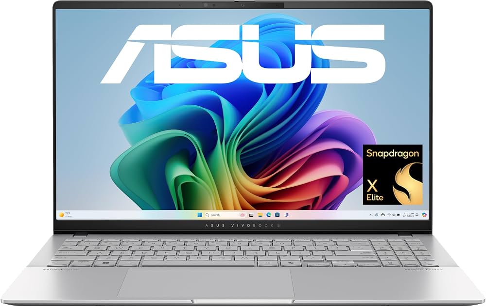 Asus Vivobook S 15 Silber, S5507QA-MA012W, Snapdragon X Plus, 16GB RAM, 512GB SSD, mit Verpackung | Zustand: Wie Neu