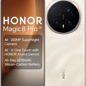 Honor Magic8 Pro 2025 Gold, 512 GB Speicher, OVP inklusive, leistungsstarkes Flaggschiff-Smartphone mit moderner Kamera. | SimLock: Frei | Zustand: Neu | Farbe: gold