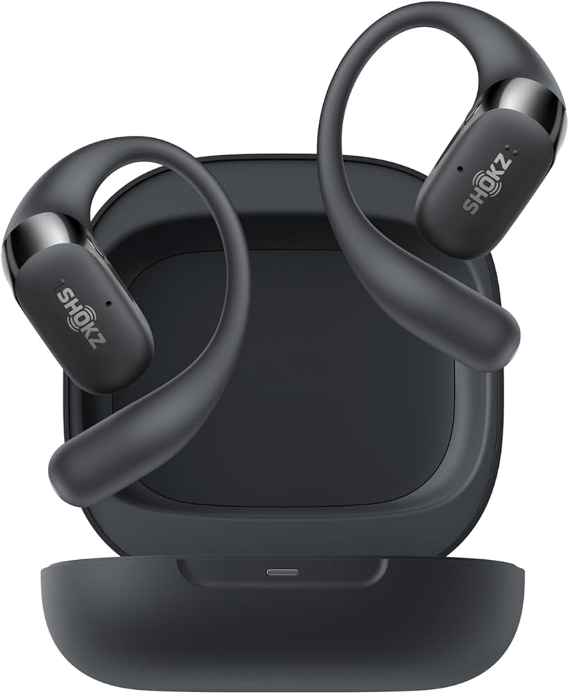 Shokz OpenFit 2+, Kabellose Open-Ear-Kopfhörer, OVP, mit Dolby Audio und DualBoost-Technologie für kräftigen Sound. | Zustand: Neu | Farbe: schwarz