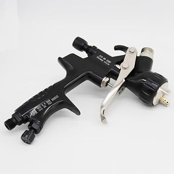 Walcom STV HVLP silber, mit koffer Farbspritzpistole Set im Koffer mit 1.7 mm Düsensatz, Fließbecher, Bürste und Zubehörset (AUSLAGER) | Zustand: Sehr Gut – Bild 2