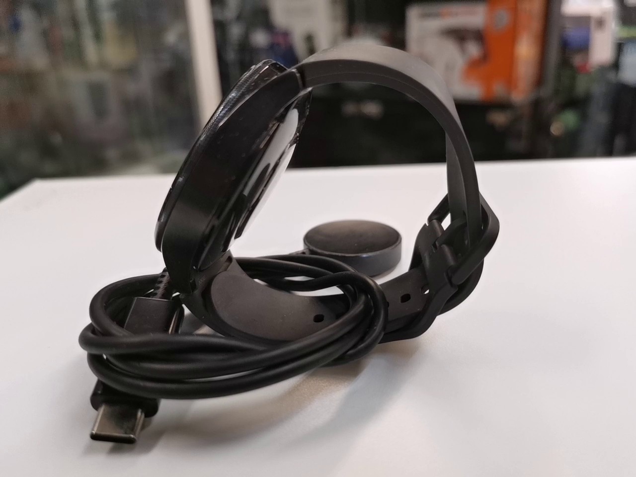 Samsung Galaxy Watch 6 Classic 43mm schwarz, Smartwatch mit Bluetooth und Ladegerät in klassischem Design mit drehbarer Lünette. | Zustand: Sehr Gut – Bild 5