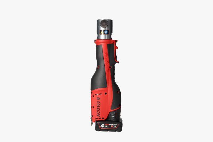 Novopress ACO103 Plus rot/schwarz, Akku-Pressgerät im Koffer mit 4 Pressbacken | Zustand: Gut