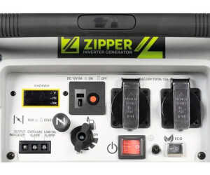 Zipper ZI-STE3000IV Grau Grün, Mobiler Inverter-Stromerzeuger mit 4-Takt-Benzinmotor, 3 kW max. Leistung, 10-L-Tank und Transporträdern | Zustand: Gut – Bild 5