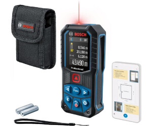 Bosch Professional GLM 50-27 C, blau/schwarz, Laser-Entfernungsmesser bis 50m mit Bluetooth, Farbdisplay, Tasche, OVP | Zustand: Neu – Bild 3