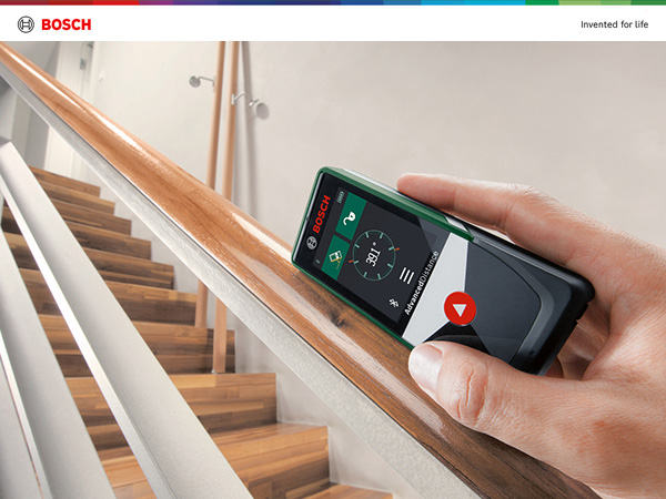 Bosch AdvancedDistance 50C Grün Schwarz, Digitaler Laser-Entfernungsmesser mit Farb-Touchscreen, Bluetooth und 50 m Reichweite Inkl. Tasche, OVP | Zustand: Neu – Bild 3