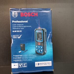 Bosch GLM 50-22, Professional Laser-Entfernungsmesser, IP65 Schutz, inkl. Tasche und Batterien, Messbereich bis 50m | Zustand: Neu