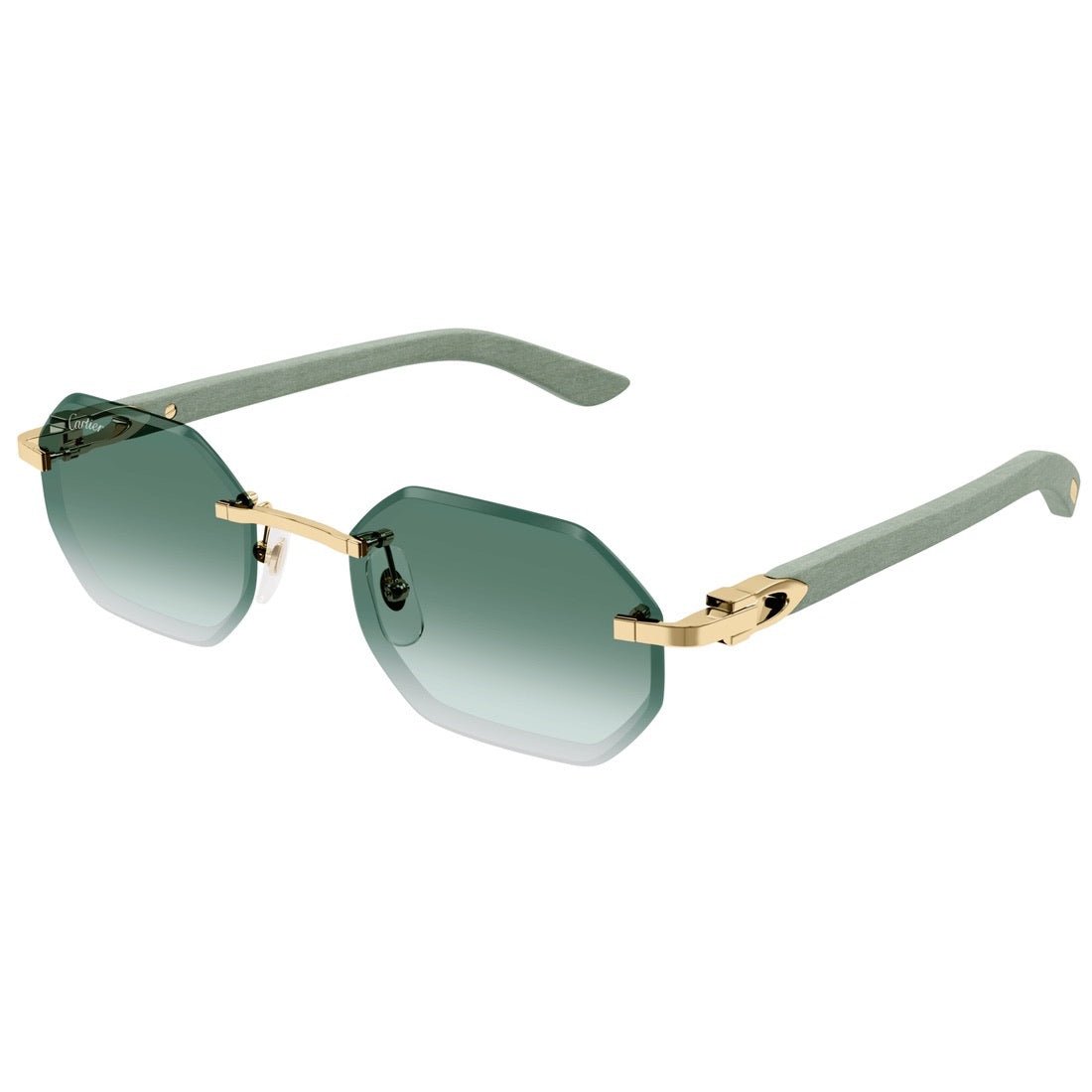 Cartier CT0439S-004 Gold Grün, Sonnenbrille, OVP mit original Rechnung | Zustand: Neu