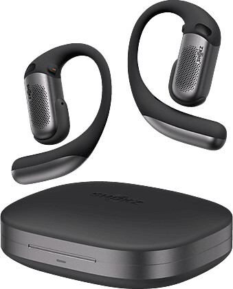 Shokz OpenFit Pro schwarz, Kabellose Open-Ear-Kopfhörer mit Ohrbügeln, Ladecase, SuperBoost-Klang und Geräuschreduzierung | Zustand: Gut – Bild 2