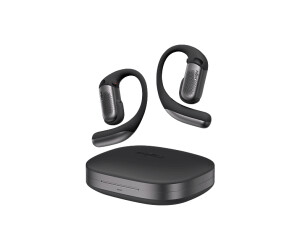 Shokz OpenFit Pro schwarz, Kabellose Open-Ear-Kopfhörer mit Ohrbügeln, Ladecase, SuperBoost-Klang und Geräuschreduzierung | Zustand: Gut – Bild 3