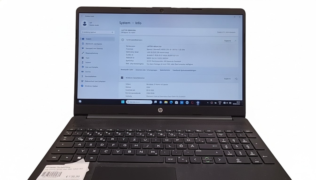 HP Laptop 15s-fq0906ng, Intel Celeron N4120, 4GB RAM, 128GB SSD, 15,6 Zoll Display | Zustand: Sehr Gut