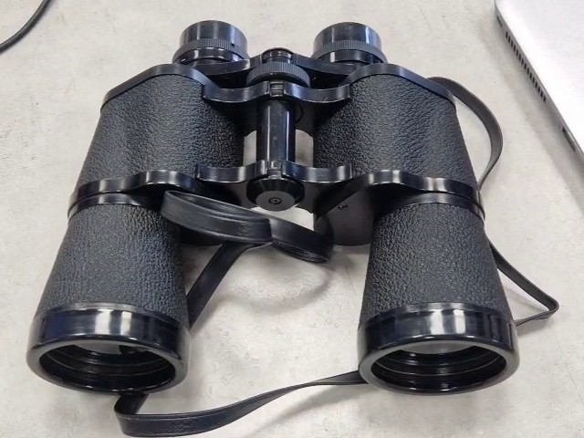 Lichter Optik 7x50 Schwarz, Vintage Porro-Fernglas mit 7-facher Vergrößerung, 50 mm Objektivdurchmesser, vergüteten Linsen und Schutzhülle | Zustand: Sehr Gut – Bild 2