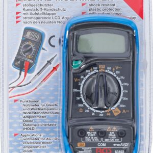 BGS technic Digital-Multimeter 63402, 3 1/2-stelliges Digitalmultimeter, stoßgeschützter Kunststoff-Handschutz, | Zustand: Neu