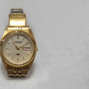 Citizen Eagle 7 Automatik 1980er Gold, Vintage Herrenarmbanduhr, vergoldet, Kaliber 8200, 21 Jewels, Champagner-Zifferblatt, Tag-Datum | Zustand: Sehr Gut