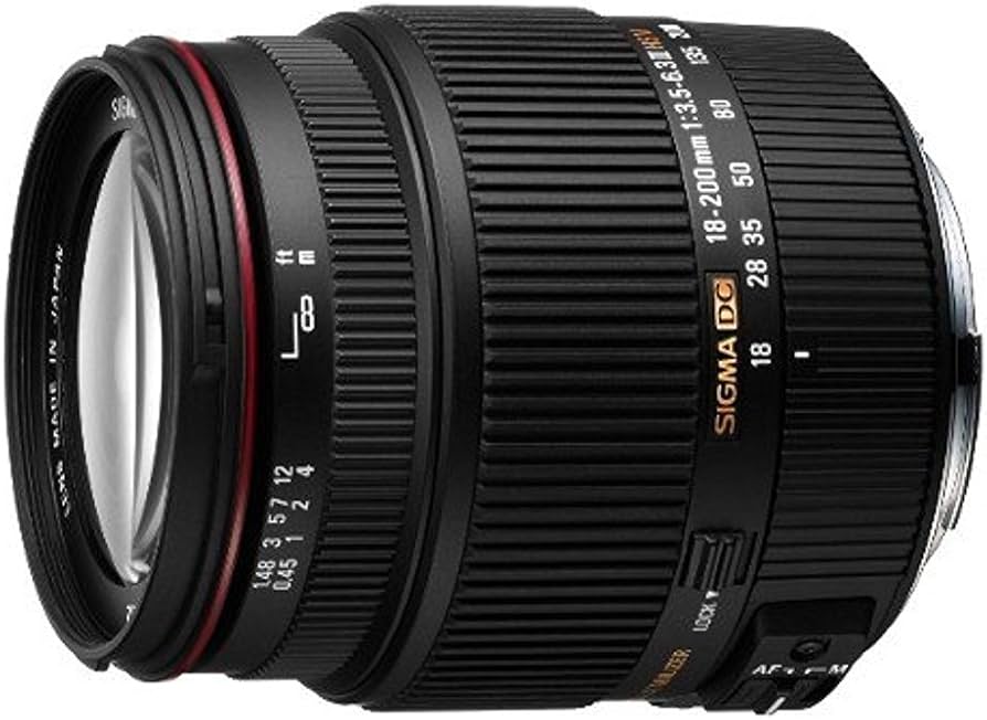 Sigma 18-200mm F3.5-6.3 II DC OS, Vielseitiges Superzoomobjektiv mit optischem Bildstabilisator (OS) und Originalverpackung (OVP). | Zustand: Gut – Bild 2