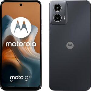 Motorola Moto G34 5G 2024 Schwarz, 128 GB Speicher, 50 MP Kamera, 5000 mAh Akku, 6,5 Zoll Display, Dual-SIM | SimLock: Frei | Zustand: Sehr Gut | Farbe: schwarz | Akku: 100%