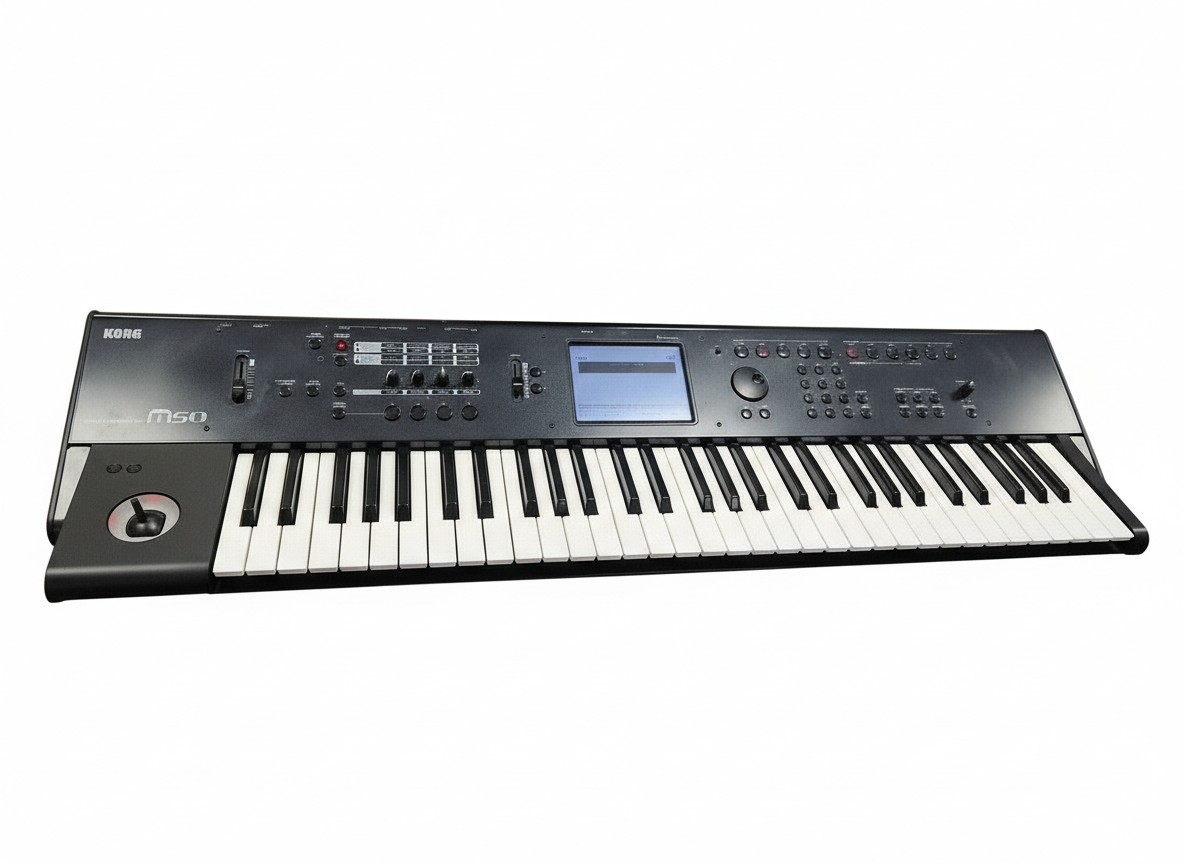 Korg M50 61 Tasten, Music Workstation mit EDS-Klangerzeugung, TouchView, SD-Slot, MIDI | USB, leichte Kratzer, Zubehör | Zustand: Sehr Gut